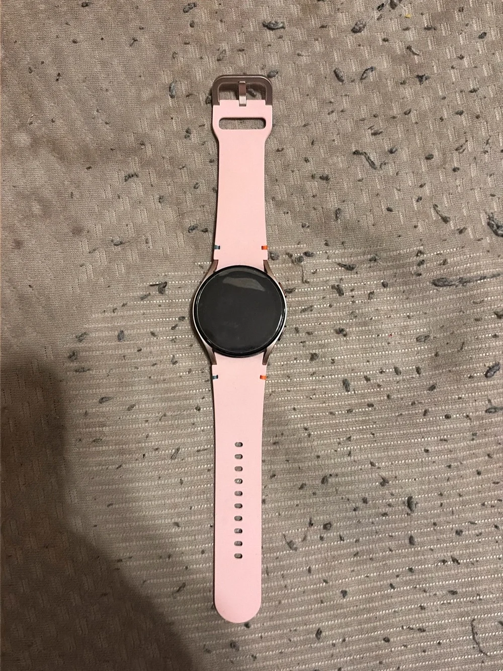 Samsung Pink Silicone Smartwatch with Round Face
